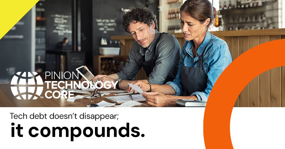 PinionTechCore1's tweet image. Is your tech debt piling up? 🚧 Ignoring small issues can lead to higher costs, security risks, and slower innovation. Tackle tech debt now for a smoother future. Need help assessing yours? DM us! #TechDebt #BusinessGrowth