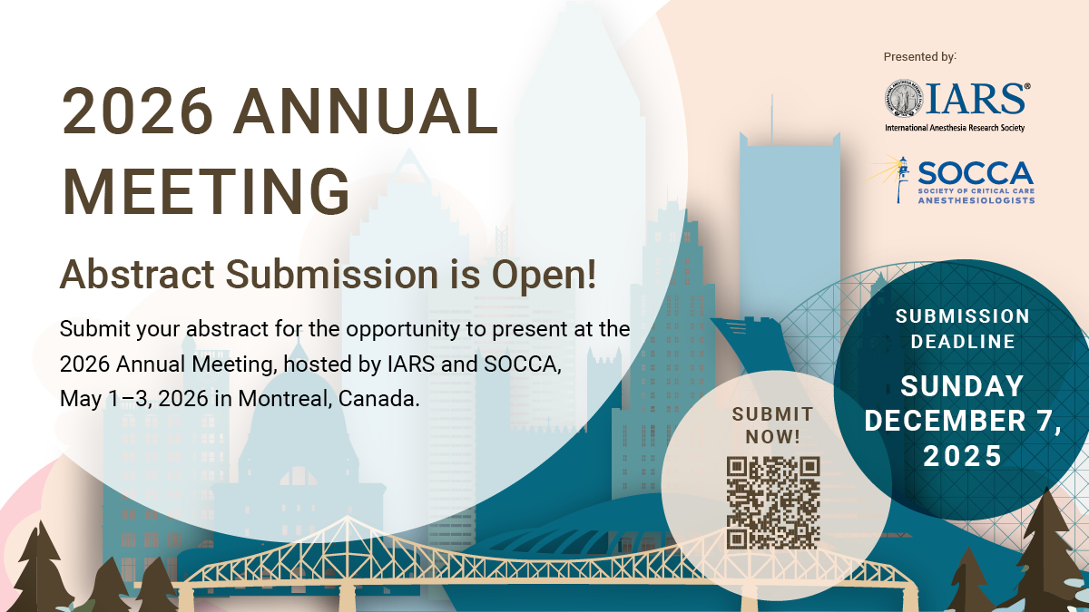 iars360's tweet photo. Excited for #IARS2026 #SOCCA2026 plenaries! Topics include Evidence-Based Medicine, AI in Anesthesia, Brain Simulation and more. Learn more: https://t.co/qHjaDIzJ4k #Anesthesiology #Research #MedicalEducation #AIInMedicine #EvidenceBasedMedicine #BrainSimulation @IARS_Journals https://t.co/drYvf2tEFu