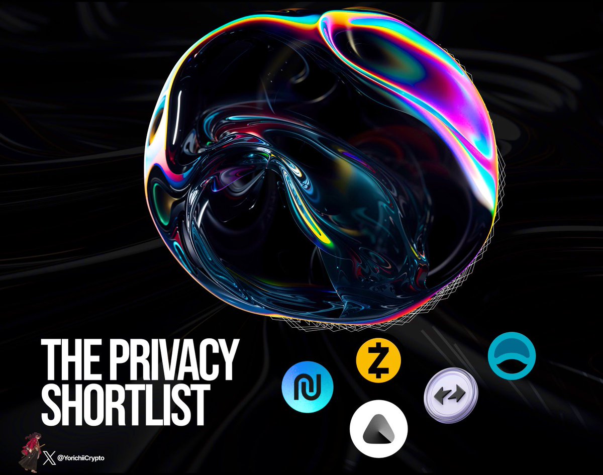 The Privacy Narrative Shortlist 🕵️‍♂️

Privacy is literally THE HOTTEST thing in crypto today.

Although $BTC &amp; the entire market are struggling, Privacy coins are getting all the attention.

Here are my personal favourites in no specific ranking :

$ZEC
$NPT
$AVICI
$ZK
$ANYONE