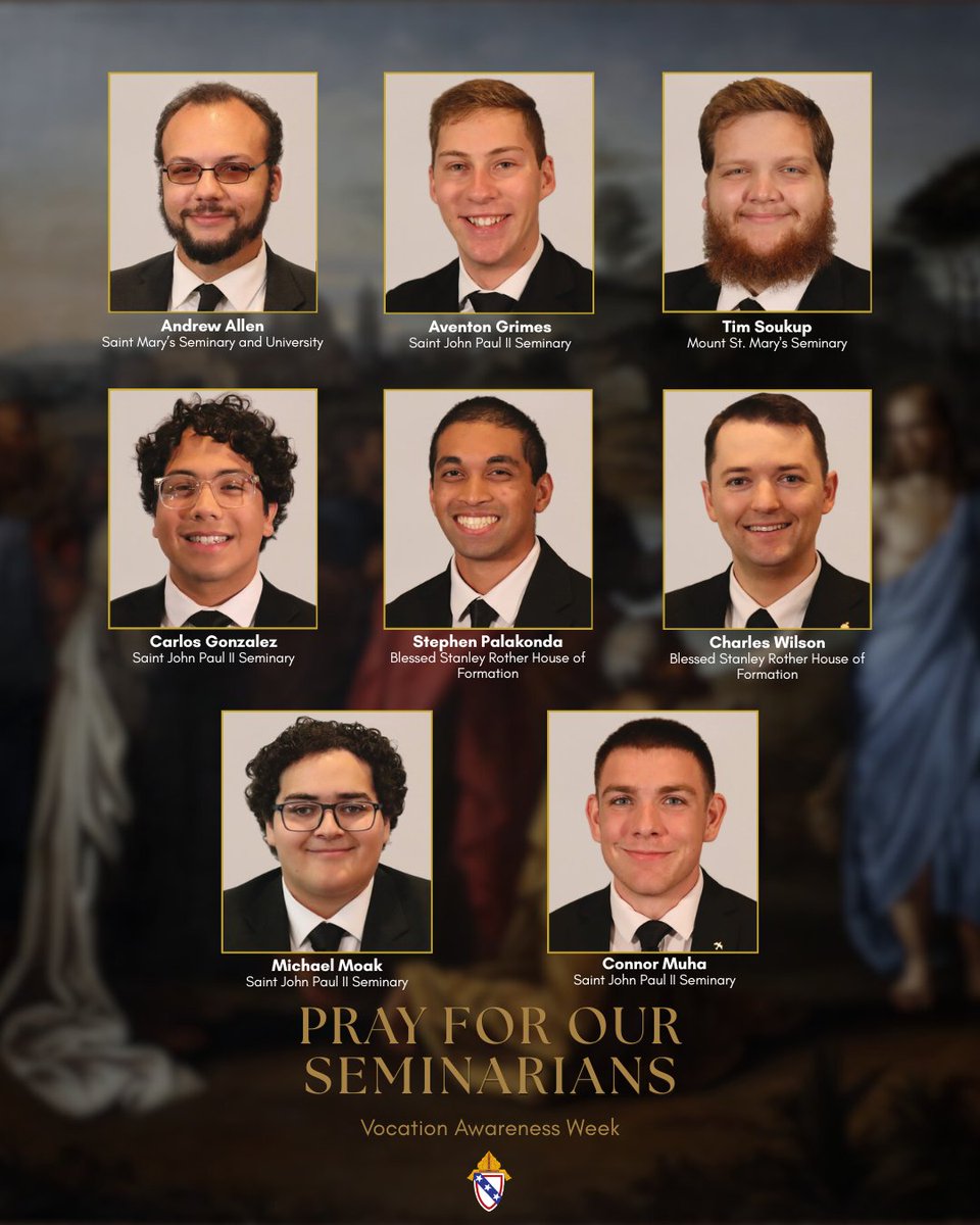 RichmondDiocese's tweet image. Our diocese has 22 men in seminary, discerning their call to the priesthood. Please pray for them as they continue their formation and their journey to discern God’s call for them! #VocationAwarenessWeek