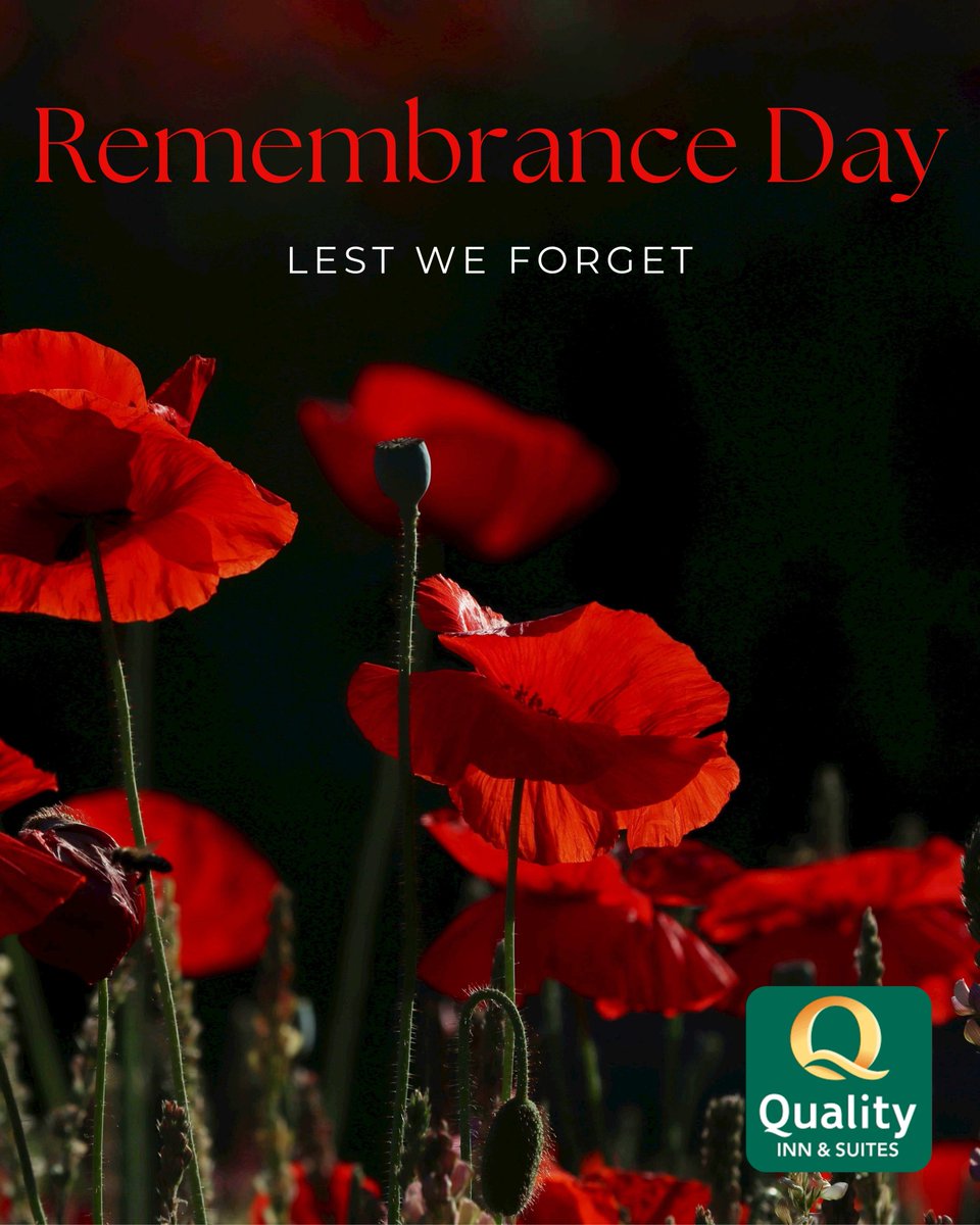 This Remembrance Day, we take a moment to remember and thank the brave men and women who have served our country.
Your courage and sacrifice will never be forgotten.

We remember. We honour. We thank you.