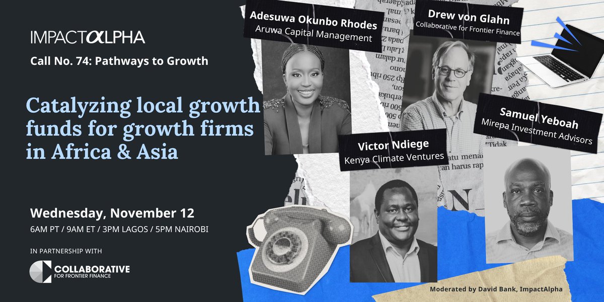 ImpactAlpha's tweet image. ☎️ The recent “State of Play” report from @CollabFFinance provides insights from 100+ local small business growth funds and details pathways to unlock domestic and institutional capital for small business finance. @AruwaCapital

#RSVP today.

hubs.li/Q03RYYXv0