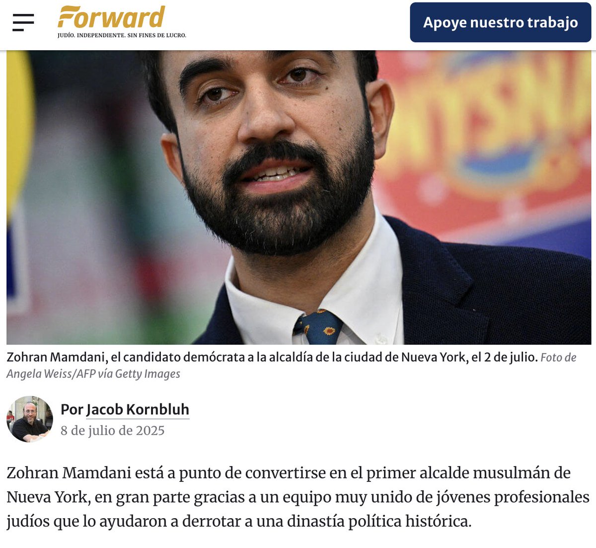 EniorJimenez's tweet image. Aquí el núcleo del exitoso equipo de campaña de Zohran Mamdani:

– Su Director de Comunicaciones: Andrew Epstein, judío.
– Su Directora Política y Directora de Redacción: Julian Gerson, judía.
– Su Asesor principal y Estratega de Medios: Morris Katz, judío.
– Su Asistente…