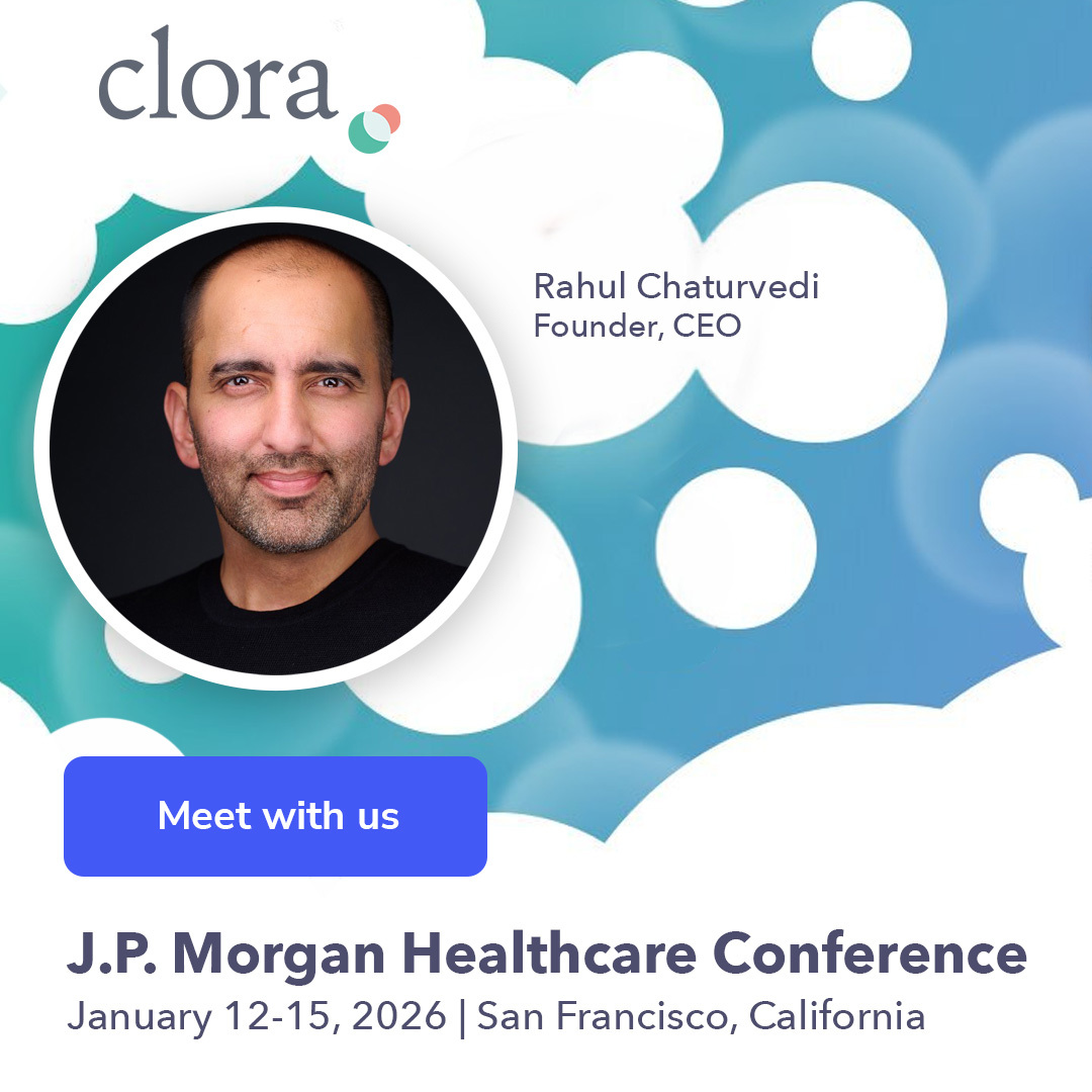 Clora is heading to JPM 2026! Our CEO <a href="/rahulc/">Rahul Chaturvedi</a> will be in SF and open to meetings. Let’s talk about solving talent gaps with fractional expertise and accelerating development without traditional hiring costs. Send us a message to request a meeting. #JPM2026 #Clora #LifeSciences