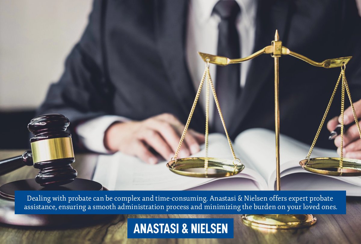 AnastasiNielsen's tweet image. Dealing with probate can be complex and time-consuming. Anastasi &amp;amp; Nielsen offers expert probate assistance, ensuring a smooth administration process and minimizing the burden on your loved ones. nielsenlawoffice.com #Probate #ProbateAssistance #Attorney