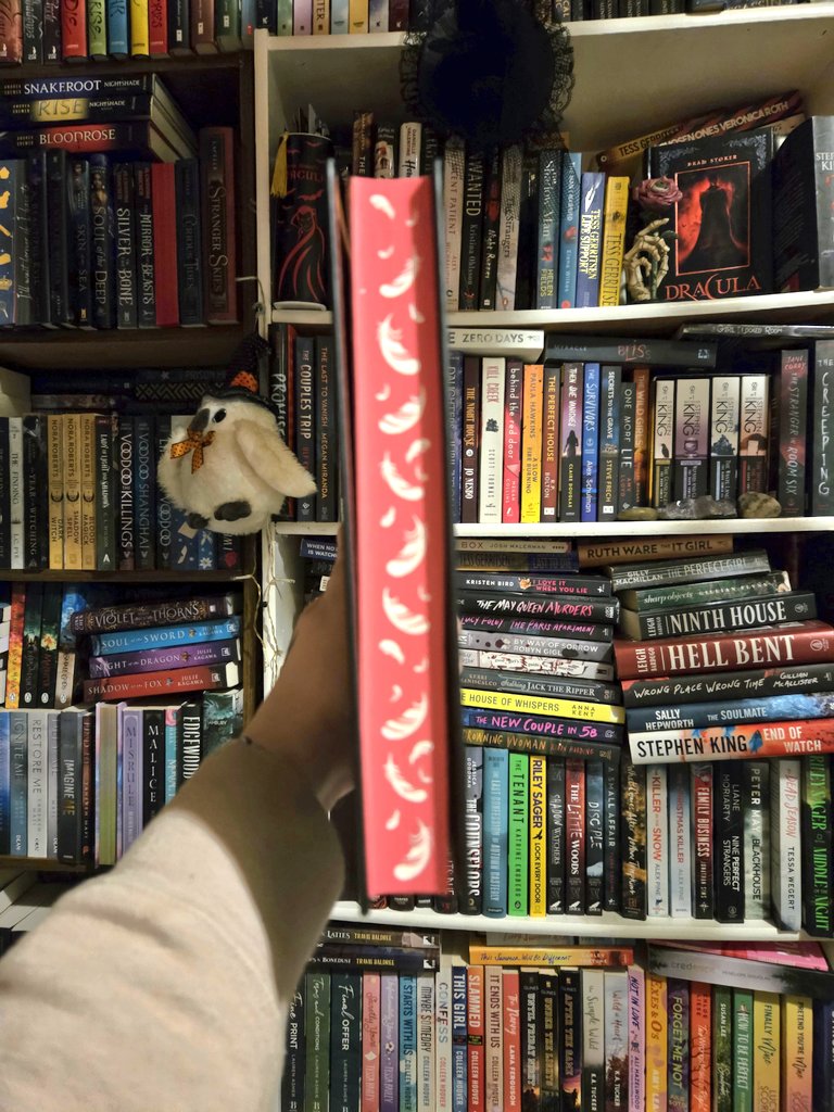 lana_drop's tweet photo. Well here is my first special edition that I got from this #bookhaul man I love books just as much as my movies. It feels really good to finally be out of the rating slump i was in for almost a year. This one is #hushhush by #BeccaFitzpatrick #booklovers #BookTwitter https://t.co/E0ZRin5sfh