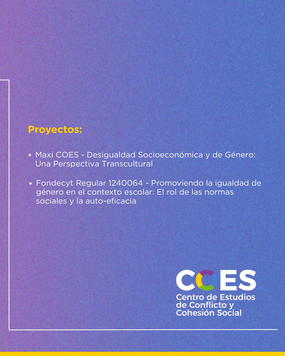 Te invitamos al seminario Los discriminados son ellos: ¿Qué es el sexismo inverso?, en el marco del Maxi COES “Desigualdad Socioeconómica y de Género: Una perspectiva transcultural"

Inscripción: docs.google.com/forms/d/e/1FAI…