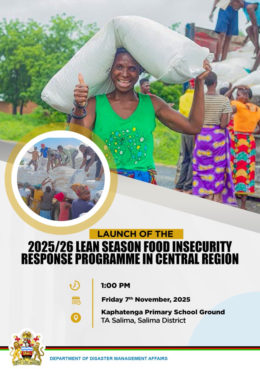 Launch of Lean Season Response Programme in Central Region facebook.com/share/p/1Foc6C…