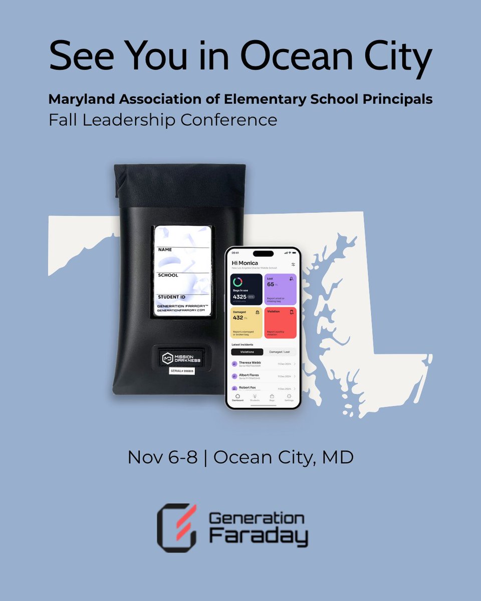 We’re in Ocean City, MD for @maespmd’s Maryland UNITED Conference! 

Stop by our table to see how distraction-free classrooms help students focus, teachers teach, and schools thrive.

#MDUnited25 #EducationLeadership #EdTech #DistractionFree