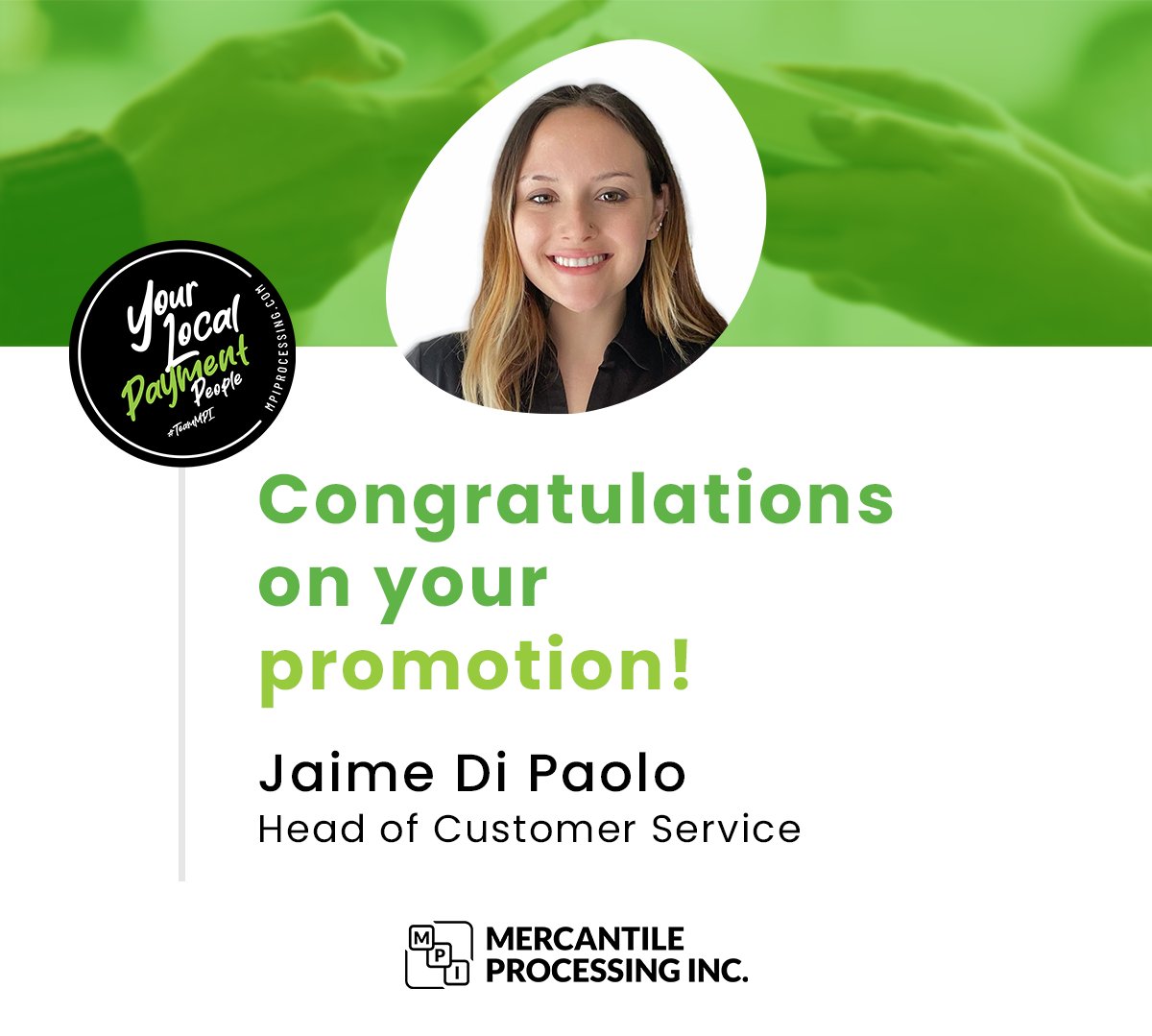 We’re thrilled to announce Jaime as MPI’s new Head of Customer Service! 🎉
Over nearly 7 years, she’s grown with our team, showing exceptional leadership and dedication to our clients. Congrats, Jaime, this new role is well-earned! 👏 #TeamMPI