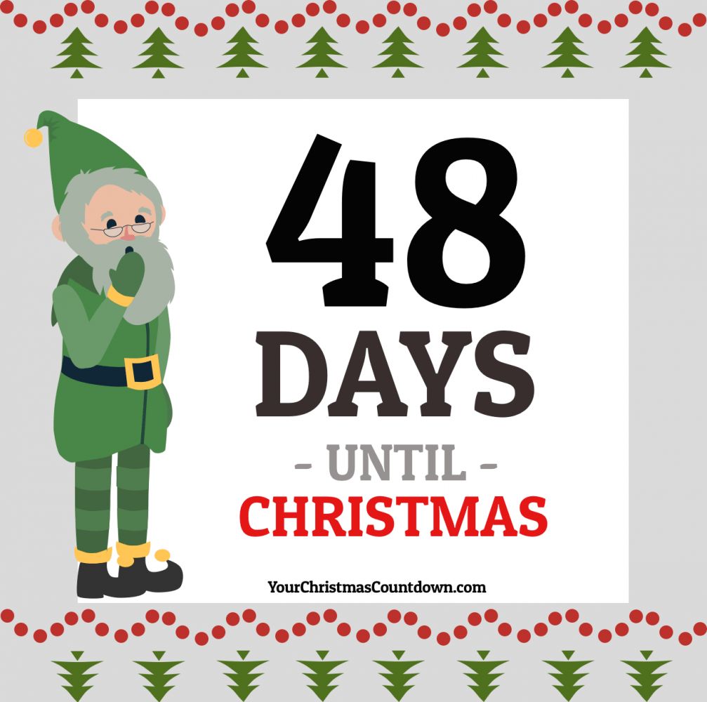 48 MORE DAYS BEFORE  #CHRISTMAS!
👉 YourChristmasCountdown.com 🎄🎅