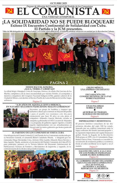 Compartimos con ustedes #ElComunista de Octubre de 2025, léalo o descárguelo aquí:

deloscomunistas.org/2025/11/06/el-…