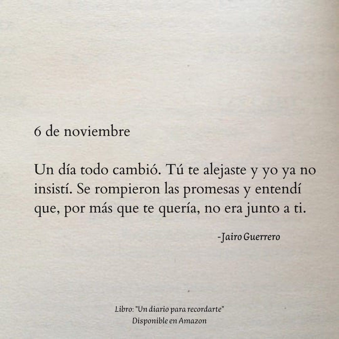 6 de noviembre. 🍂