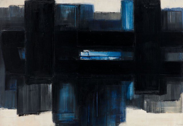 by Pierre Soulages, 1957