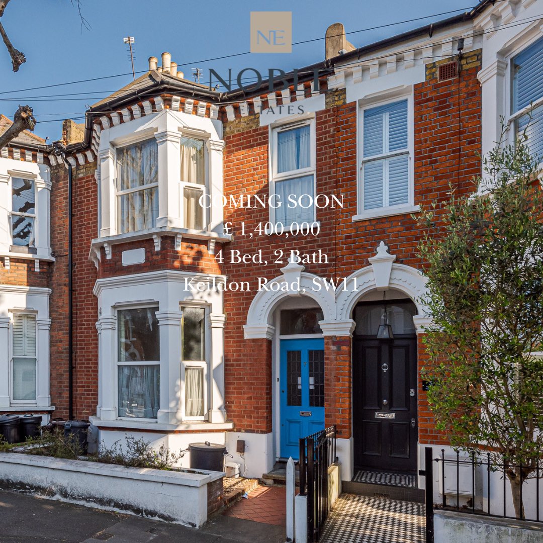 COMING SOON.

A rare opportunity to purchase a 4bed house currently arranged as two flats, with planning permission already granted to convert it back into a single-family home. 

Guide price: £1,400,000
Get in touch to find out more:
T| 020 7498 8600
E| info@noble-estates.co.uk