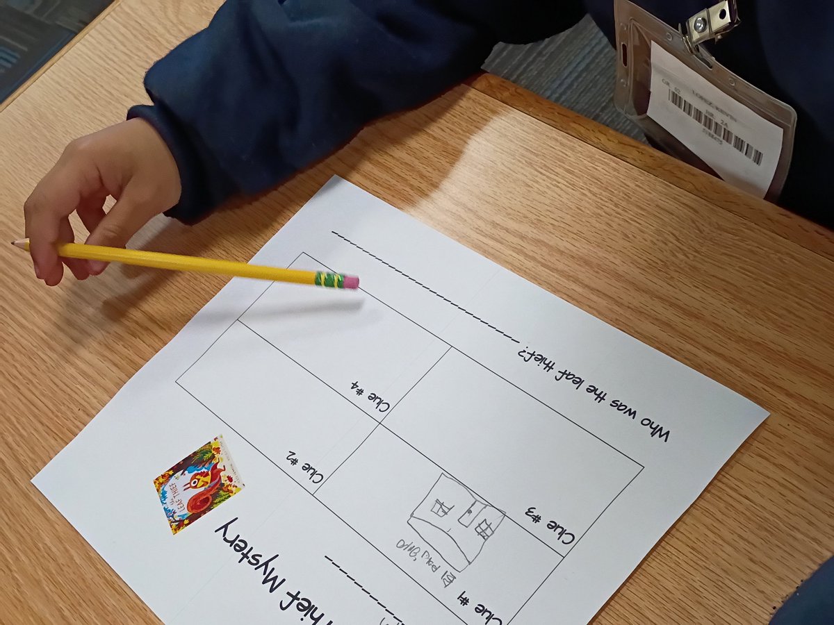 cochran_school's tweet photo. There is a mystery going on in Cochran's Library. Someone has stolen Mr. Squirrel leaves. Can 2A use the clues from the story to figure out the mystery.
@theShelfieQueen @EDAmaya04 @TabathaRobb1 @DISDLibDirector
#CochranColts #Secondgradedetectives
#wefoundthetheif https://t.co/p2Q1RmE0FI