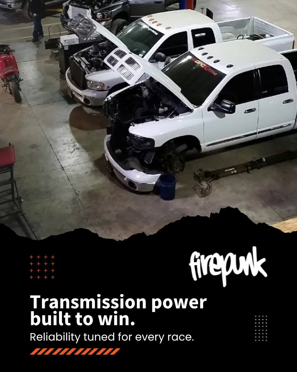 firepunkllc's tweet image. Firepunk LLC specializes in transmission service and performance upgrades for GMC, RAM, and Dodge 3/4 and 1 ton trucks. Rely on our diesel motorsports expertise for repairs or race-ready builds that deliver unmatched power.

service.firepunk.com

#FirepunkLLC #DieselM