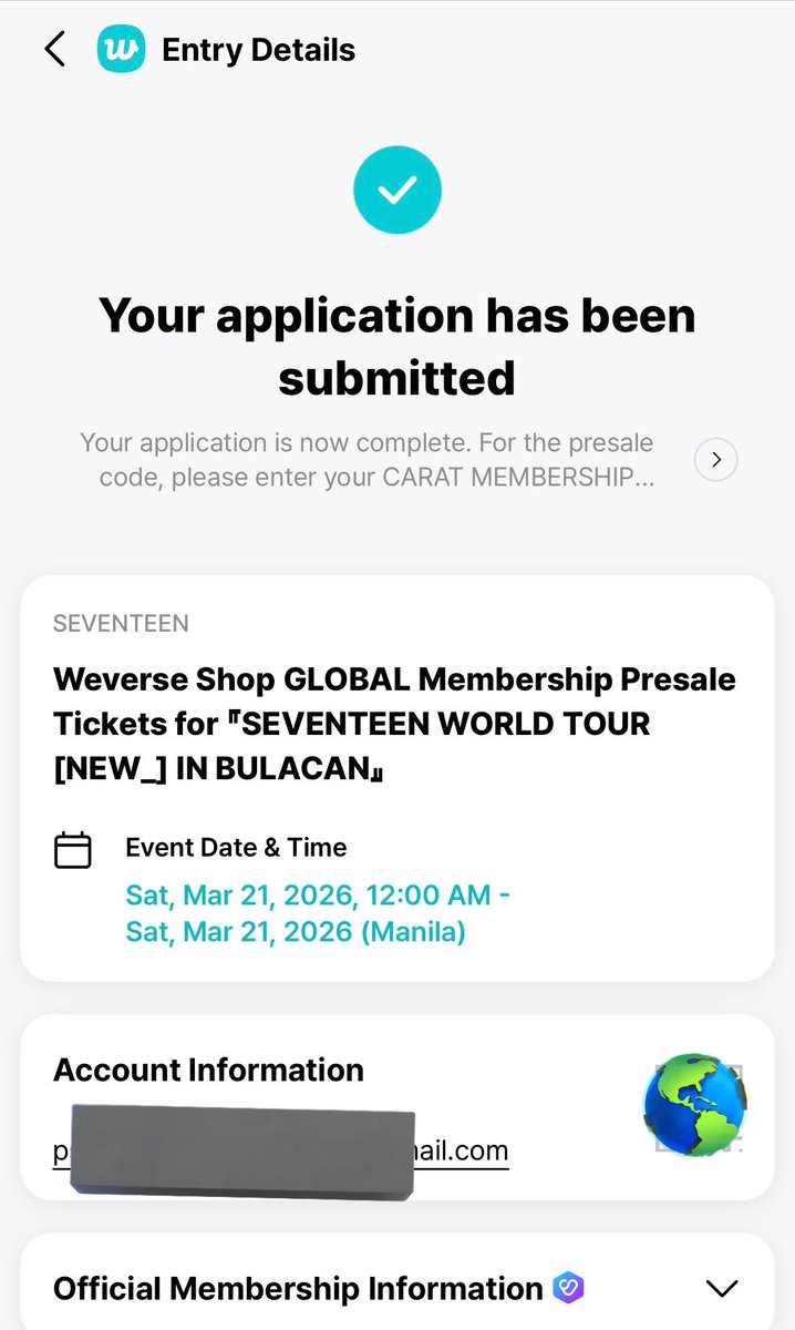 Ctabangcura03's tweet photo. READY NA ULIT AKO. KAHIT NGAYON LANG GUMANA NA SANA CARAT MEMBERSHIP KO. 
2 SVT CON, NEVER NAKA SECURED NG TICKET GAMIT ANG MEMBERSHIP. 
FOR THE 3RD TIME USING CARAT MEMBERSHIP, BAKA ITO NA ANG TIME KO

SA NGALAN NI “BOO SEUNGKWAN” MAKAKASECURED NA AKO NG DESIRE SEAT NAMIN. https://t.co/KaacQH9RCu