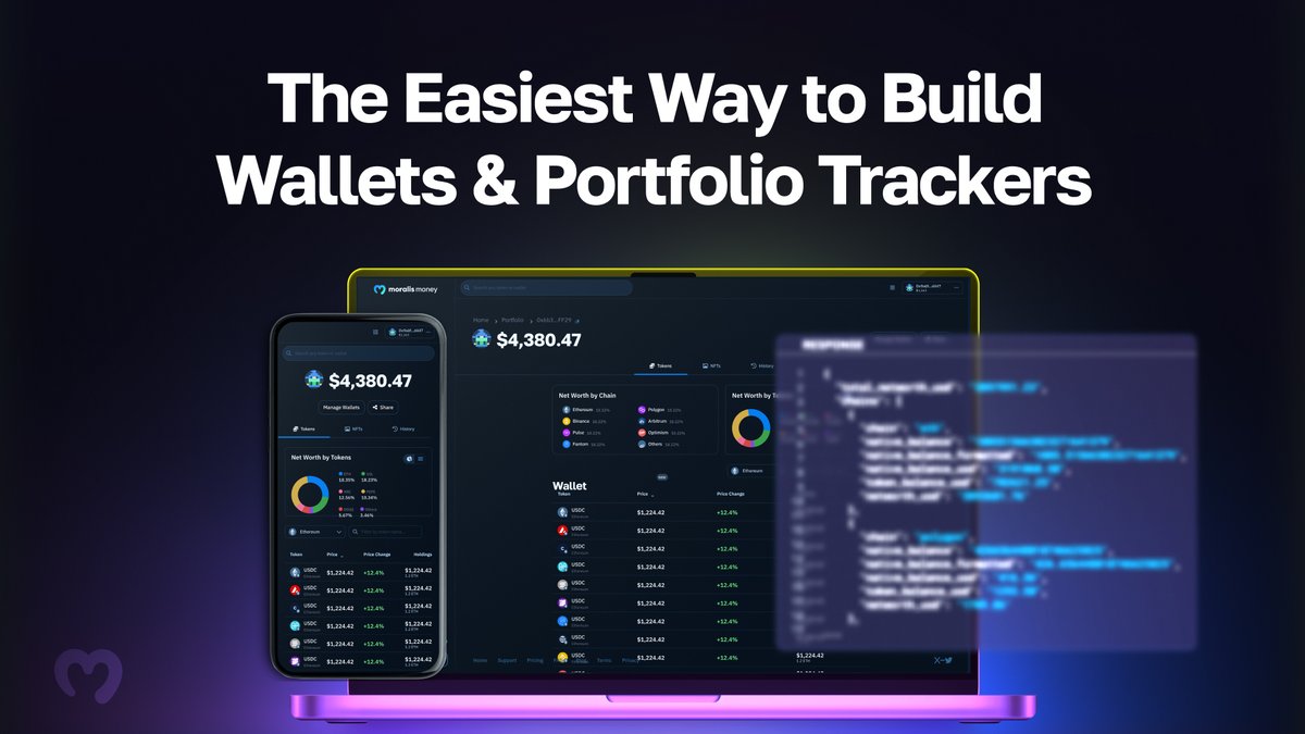 moralisdevs's tweet image. Get a wallet’s full token portfolio in one request 👀

✅ Native + ERC20 balances
✅ Clean results (metadata, logos, spam + low-liquidity filtering)
✅ USD prices included
✅ Cross-chain

No RPC stitching. No price feeds. No indexing.

docs.moralis.com/web3-data-api/…