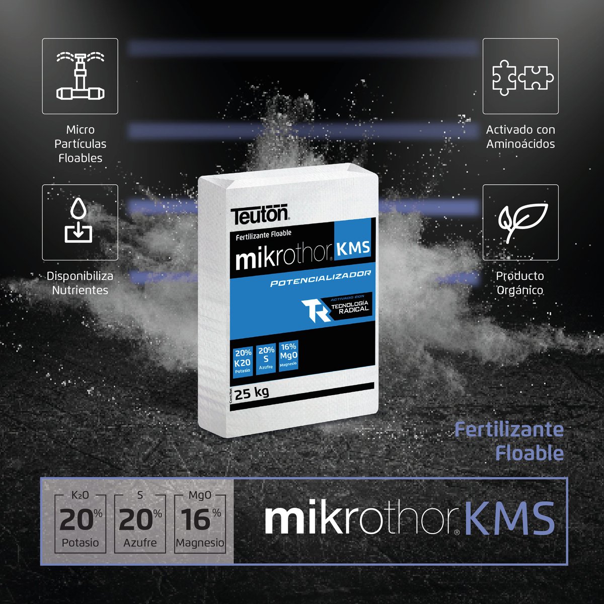 Conoce los beneficios de nuestro fertilizante floable Mikrothor® KMS

🌲Micro partículas floables
🌲Activado con aminoácidos
🌲Disponibiliza nutrientes
🌲Producto orgánico

#fertilizantes #agricultores #soilhealth #agroindustria  #fertilizante #agronomos #cultivos #Agricultores