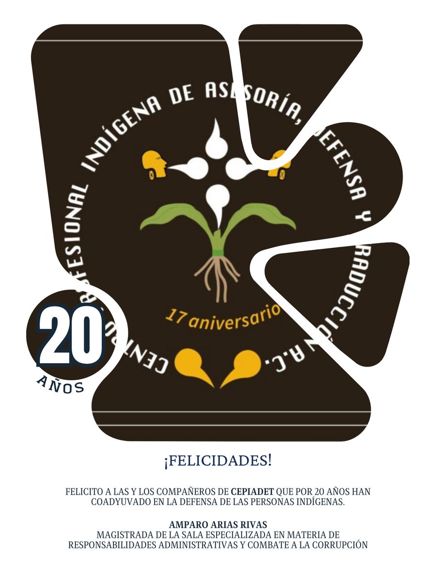 Felicidades al gran equipo de CEPIADET por su 20 Aniversario!