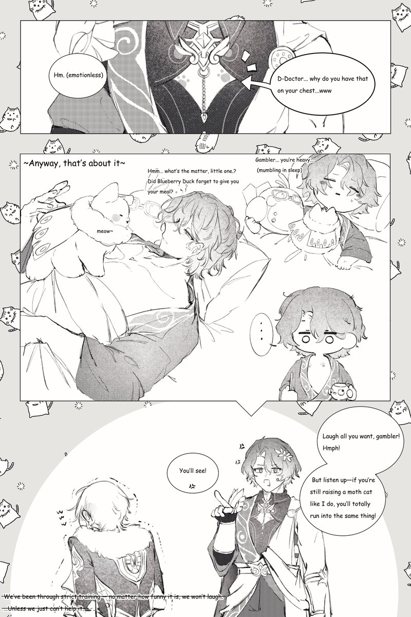 #ratiorine #レイチュリ
Not long after, one day the gambler didn't wear his shirt with the chest cutout - and that immediately caught the doctor's attention.🤨