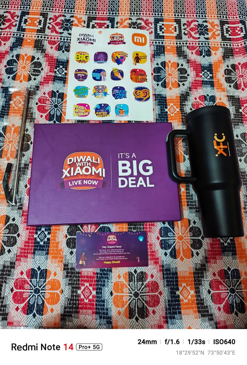 MayurS5675's tweet photo. Lighting up the festival of lights with the best tech! ✨ This Diwali, I'm grateful for the innovations and the fantastic @XiaomiIndia community. #MiFanForLife 🚀
#DiwaliWithXiaomi
#XiaomiIndia
#XFCPune https://t.co/T7Kv4I0xRx