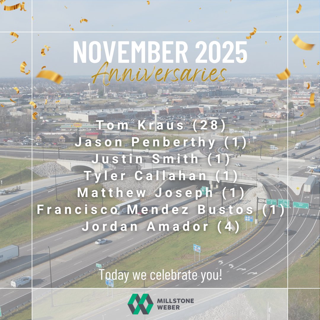 This month, we recognize and thank our incredible employees celebrating work anniversaries in November. Your dedication, hard work, and commitment make a lasting impact every day. Congratulations, and thank you for being such an important part of the MW family!

#TeamMW