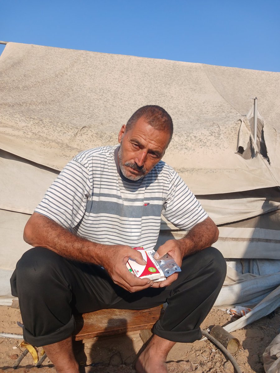 AzezWaj96348's tweet image. I appeal to you, my brothers — I am a university graduate in Gaza, and my father is elderly and suffers from heart disease. There is no work in Gaza for me to afford his treatment. Please, I beg you — the cost of his medicine is $500.
chuffed.org/project/azez