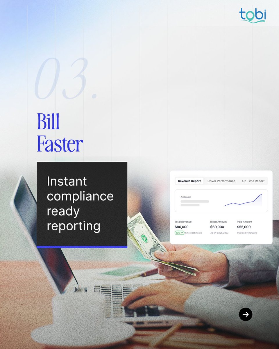 TobiSoftware's tweet photo. Is your fleet future-ready? 
See how Tobi can help you revamp your PACE transportation operations today.  https://t.co/205DiTFgnM

#PACELeaders #FleetAutomation #TobiWalkthrough #MedicalTransportSolutions #PACEOptimization #Tobi #FleetManagement #NEMT #MedicalTransport https://t.co/JC2m2e5wZH