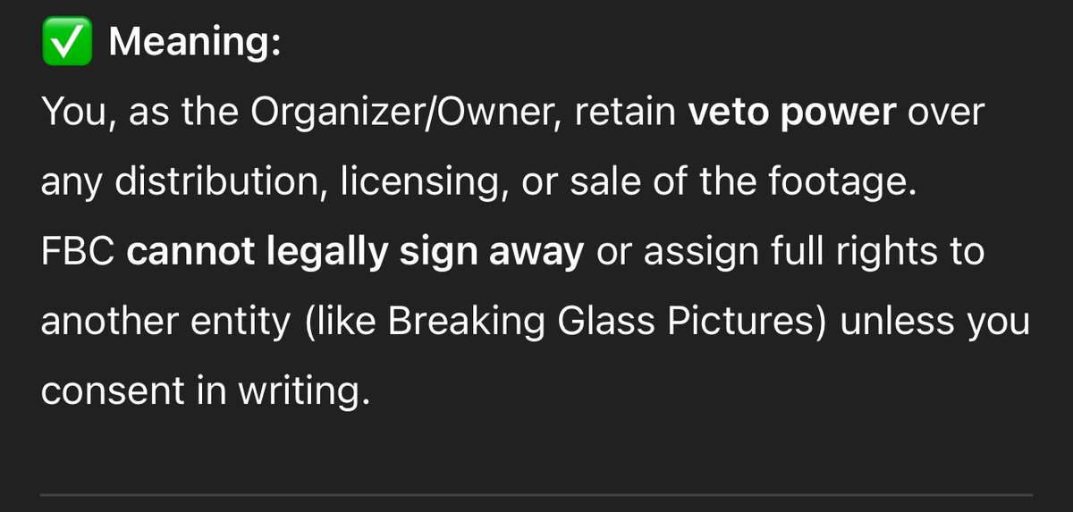 What does the paperwork say?