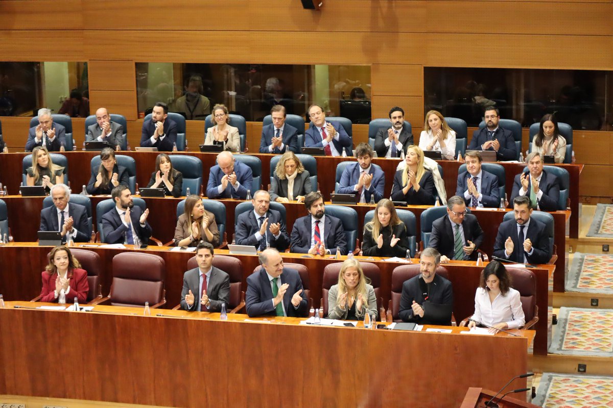 Jueves de pleno en la Asamblea de Madrid.