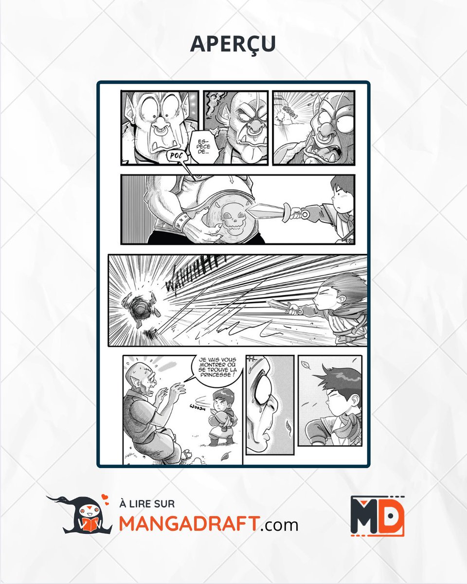 🔥 [DÉCOUVERTE MANGA] mangadraft.com/reader/donjons…

Oubliez les dragons majestueux et les héros charismatiques 🐉✨
Ici, c’est un gamin, une princesse et des situations absurdes à la Kaamelott 🤪

Bienvenue dans Donjons sans Dragons, la fantasy comme vous ne l’avez jamais vue !

A