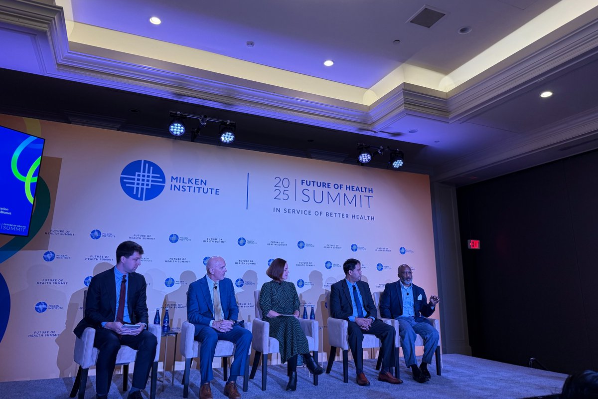 verilyhealth's tweet photo. 🔴 Live at the @MilkenInstitute #MIHealthSummit - Innovations in Tech-Enabled Health Care, featuring Verily Chief Clinical Officer @VindellW and fellow industry leaders.
Watch the livestream now: https://t.co/rh0plU6DKI https://t.co/VDXoNdY8Xh