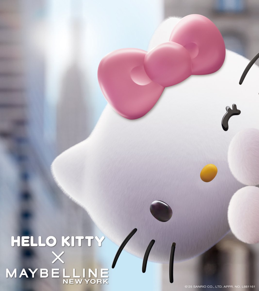 速報🚨 #ハローキティ × #メイベリン 待望のコラボ、いよいよ解禁