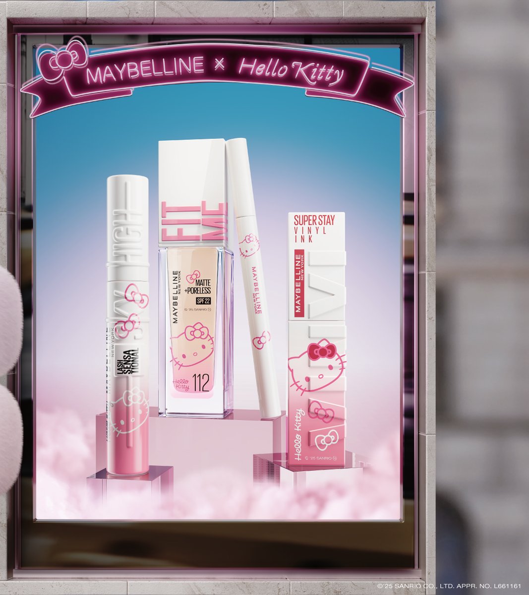 速報🚨 #ハローキティ × #メイベリン 待望のコラボ、いよいよ解禁