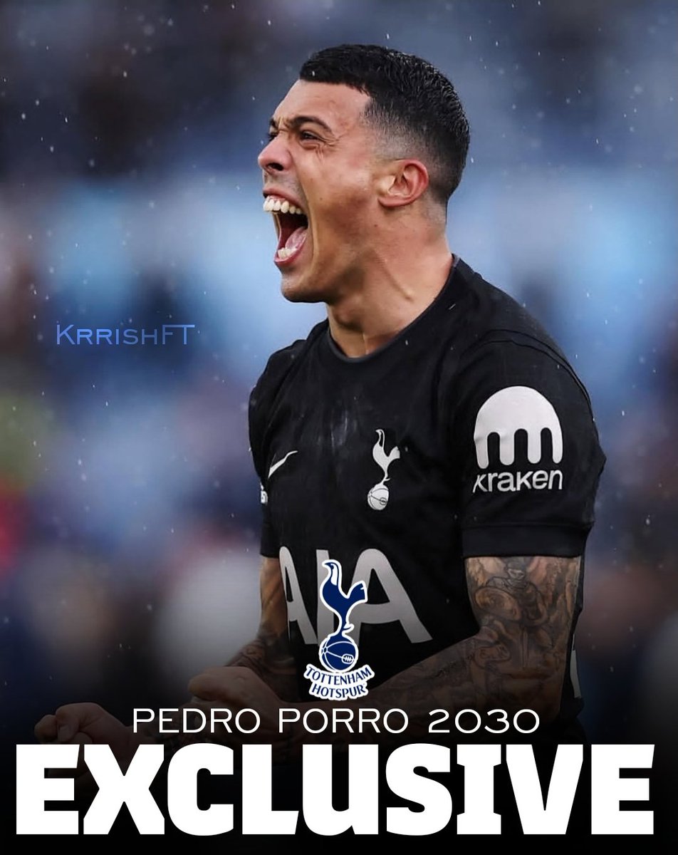 🚨 | EXCLUSIVE : PEDRO PORRO 🇪🇸

Tottenham Hotspur have scheduled talks with Pedro Porro’s agents to discuss a new long-term deal until 2030! 💣✍️ #THFC

Porro’s current deal runs until June 2028, but Tottenham plan to offer an extension until June 2030, with a potential option