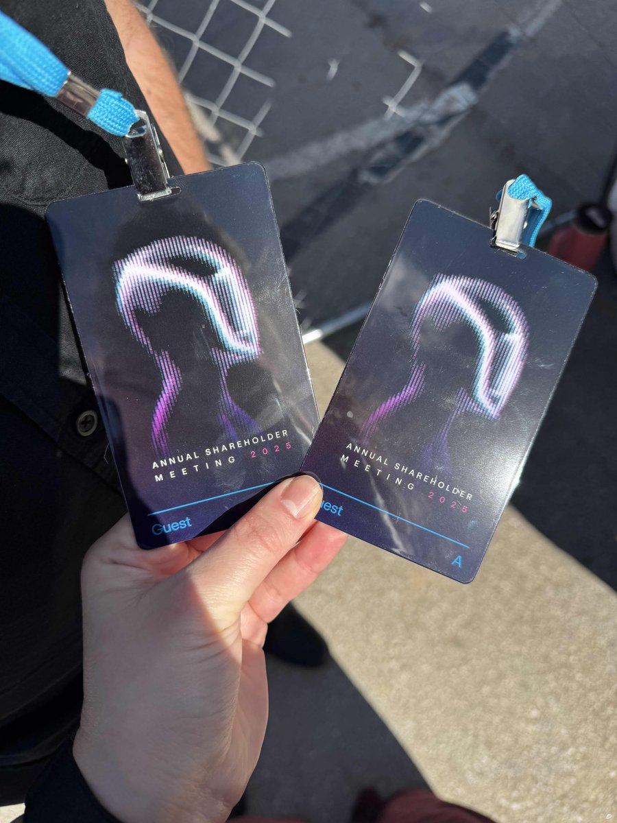 We made it from Houston! Excited to ser what Tesla has to unveil today and hoping the votes pass!