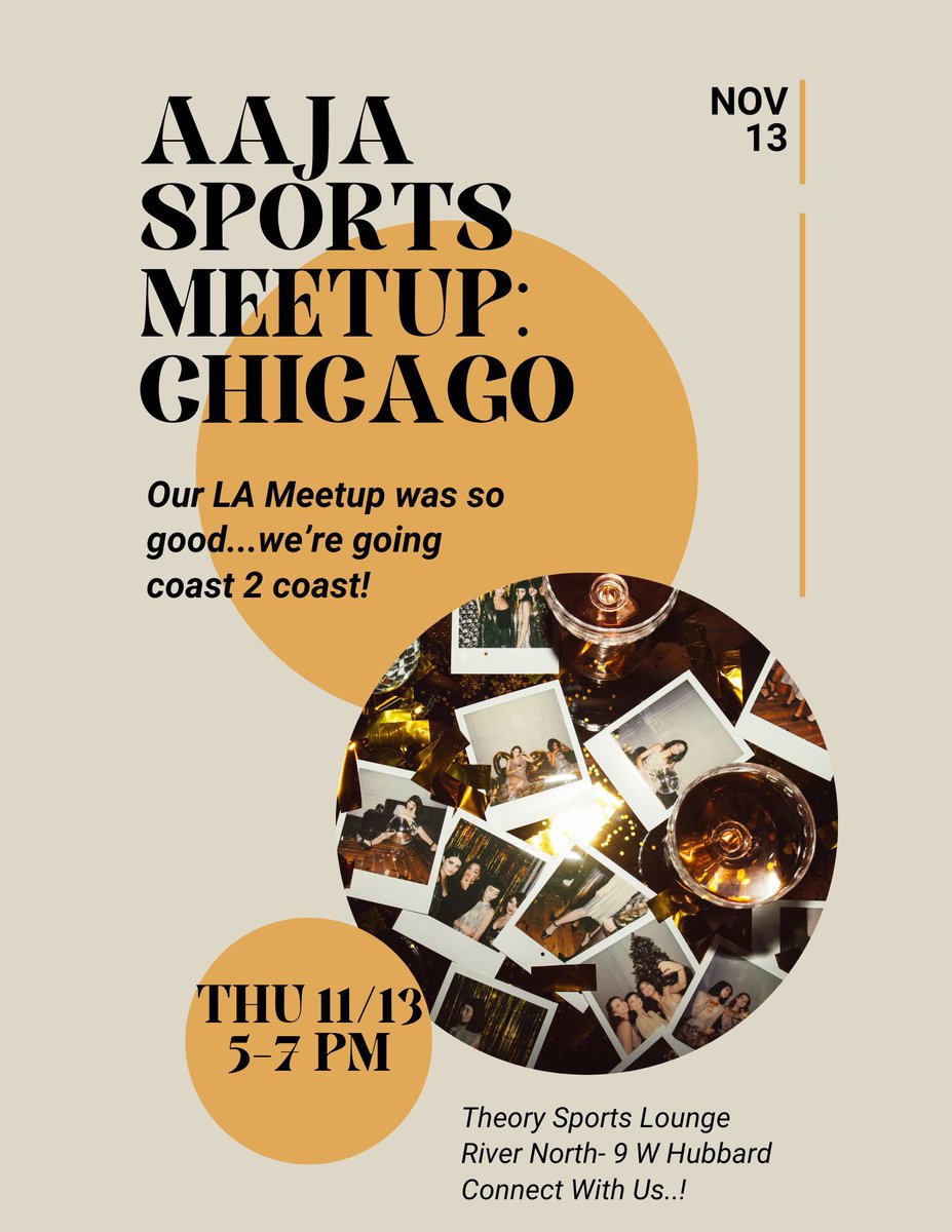 CHICAGO! Let’s meet up one week from today!! 👏👏

After the great times at our LA hangout last month, we’re shifting to the Midwest next week!

*free food and drink the first hour, y’all!! A great chance to catch up with familiar faces &amp; make new friends too 😃