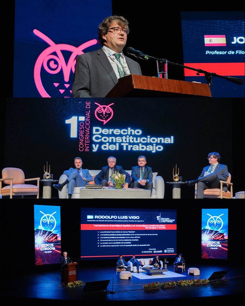 Con gran honor damos inicio a la primera mesa del Congreso Internacional de Derecho Constitucional y del Trabajo. 🎓⚖️

🌍 Destacados juristas de Europa y América Latina comparten sus perspectivas sobre los retos del trabajo en el siglo XXI,
en un espacio que promueve el debate,