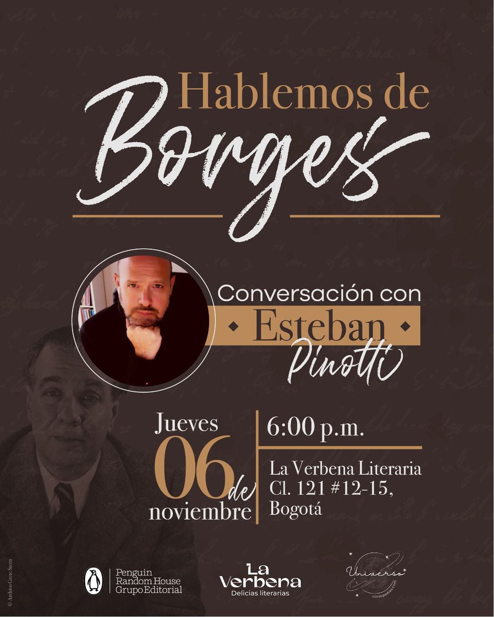 🇨🇴
Última presentación en Colombia.
Nos vemos hoy. 
La Verbena Literaria
Cl. 121 #12-15,
Bogotá