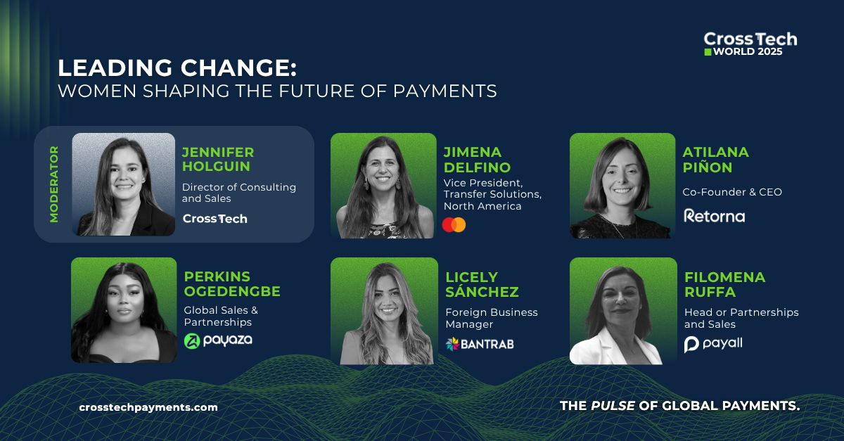 Join us for a powerful conversation with leading women shaping the future of payments and banking. 

📅 Nov 18–20 | Miami
🎟️ Don’t miss it → crosstechpayments.com/crosstech-worl…