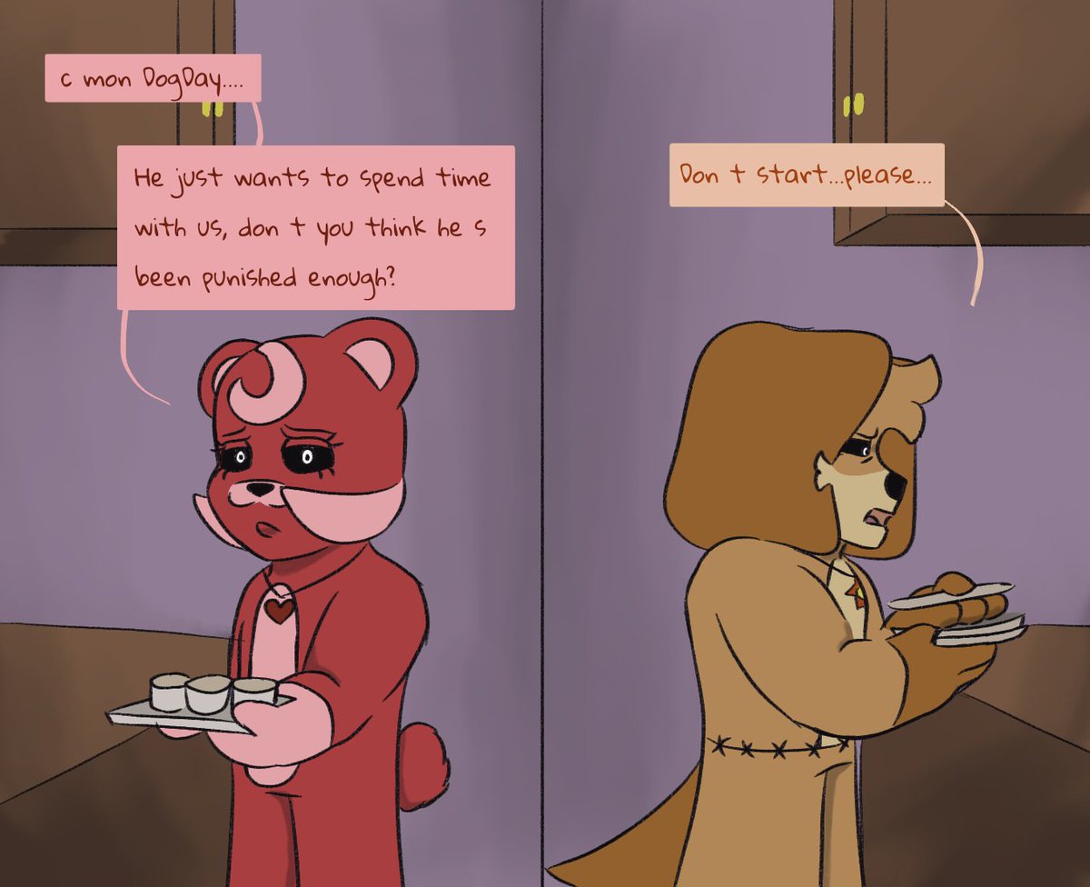 Paper_Draws's tweet photo. WitheredAU: "A Cup Of Remarks" Part (3/?) #SmillingCrittersAU #PoppyPlaytime #WitheredAU #Dogday #BobbyBearhug https://t.co/wQ7TvHZ802