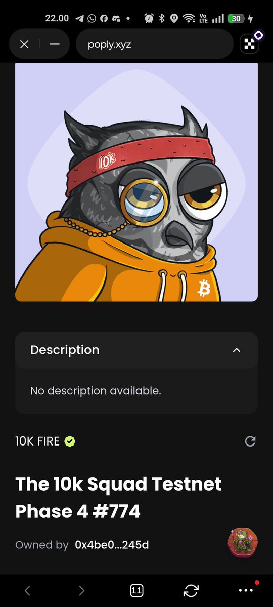 God damn I got such an interesting NFT

He wears glasses that are so special that someone analyzes them. 

And yes, we know that NFT is growing in the world of blockchain and web3. Look at him wearing a $BTC hoodie. 

<a href="/the10kSquad/">The 10k Squad (mainnet arc)</a> Never fails to create something interesting