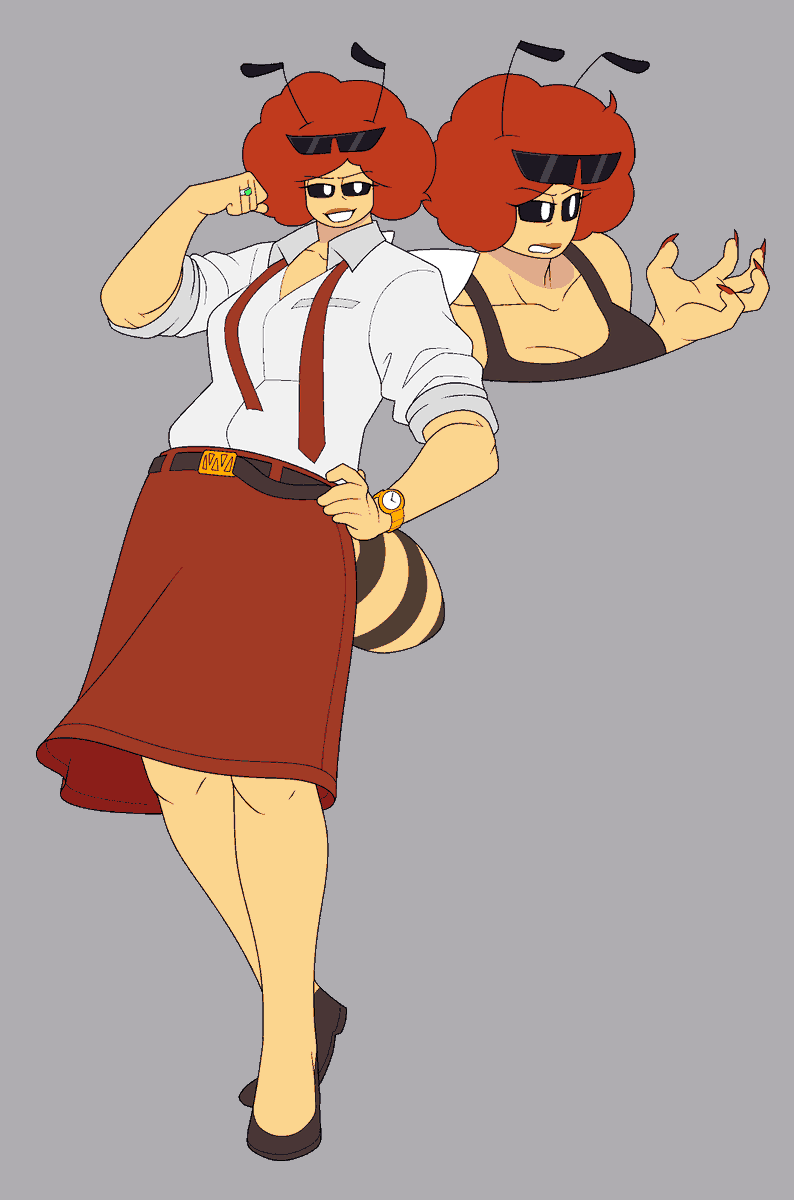 AlternateHarawi's tweet photo. Bee Boss (she's in her 40s) https://t.co/JjdXRll52Z