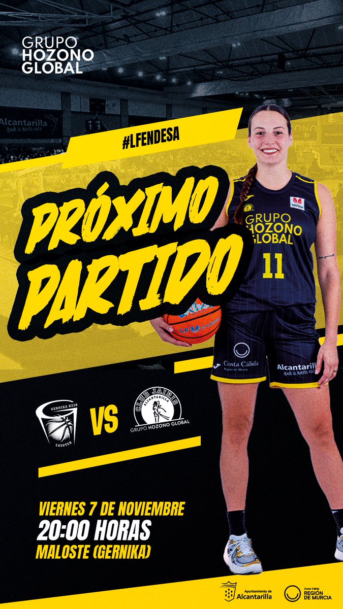 𝙋𝙍𝙊́𝙓𝙄𝙈𝙊 𝙋𝘼𝙍𝙏𝙄𝘿𝙊 🔜🔥
¡ÚLTIMO DE #LFENDESA ANTES DEL PARÓN!

🆚 Lointek Gernika
🗓️ Viernes 7 | ⏰ 20:00h
📍Maloste (Gernika)
📺 YouTube AS TV 

#AhoraJuegasTú #familiaJAIRIS