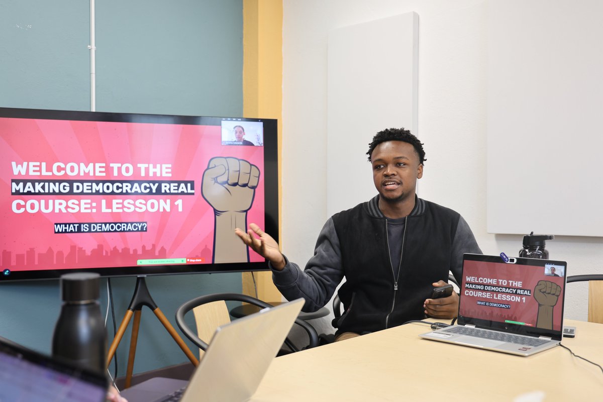 EduEquity's tweet photo. Collaboration in action 💬✨ Our Making Democracy Real (MDR) team gathered for a lively revision session — refining lessons, rethinking engagement, and reimagining how we teach democracy.

What does “making democracy real” mean to you? 💭

#MakingDemocracyReal #CivicEngagement https://t.co/2pvuSvv7yq