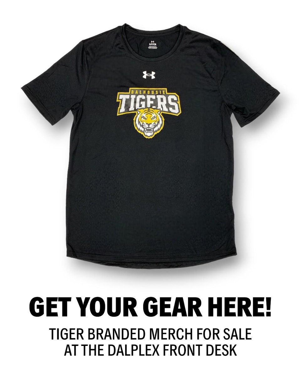 Want to show off your school spirit?🐯

Come check out our line of Tiger branded merch at Dalplex!