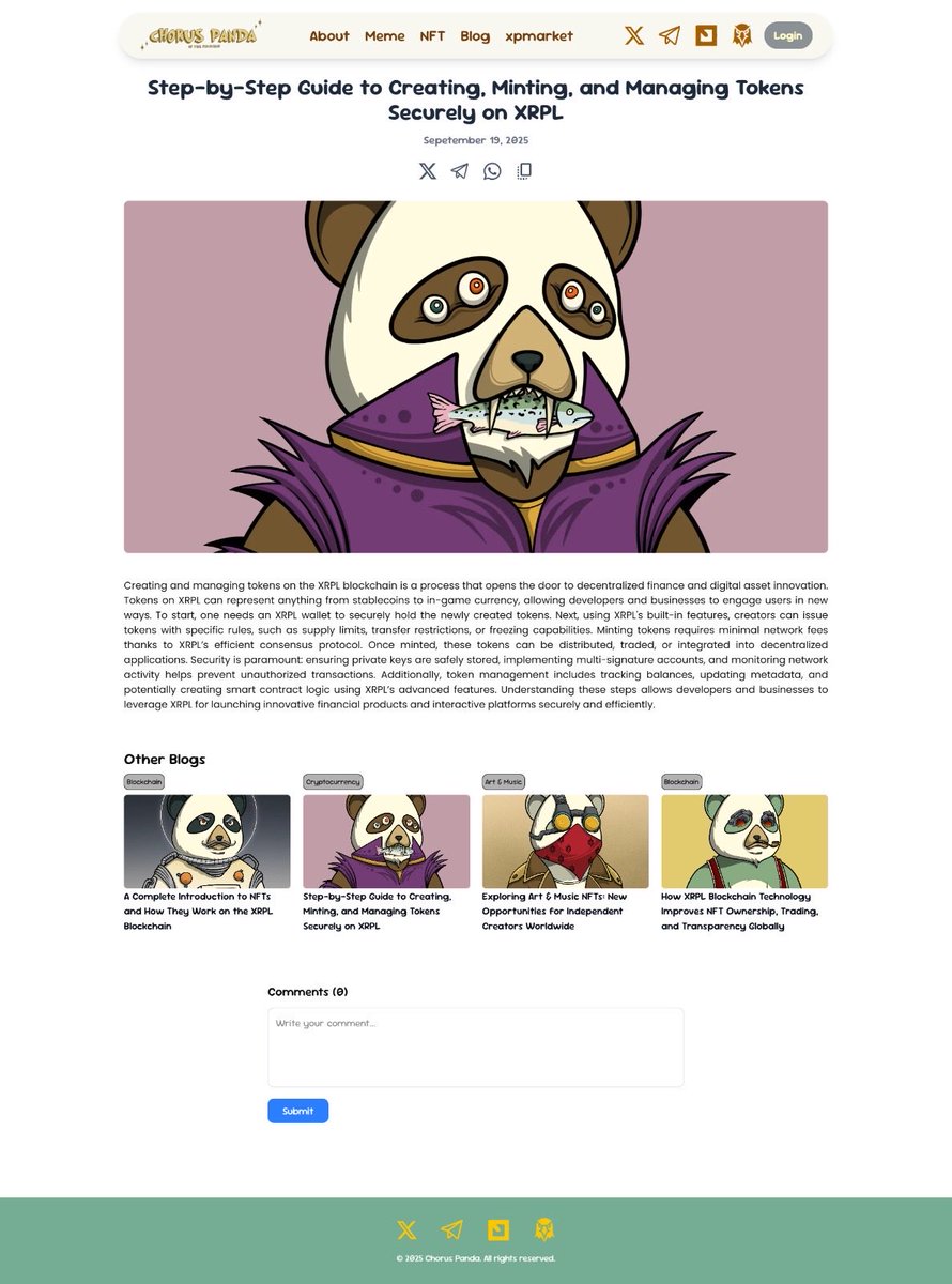 Chorus Panda XRPL tweet media