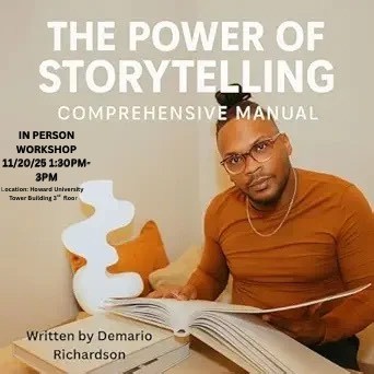 WhoCanYouTell's tweet image. 🚨Announcement: Join us on 11/20 for an-person workshop with Demario Richards called the &quot;Power of Storytelling.&quot; Come learn how to harness the power of stories. Register here: loom.ly/1U-K5-E
#ICS2025 #HUEmpowerProject #HUStigmaProject #EndStigma
